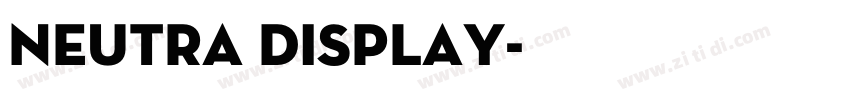 Neutra Display字体转换